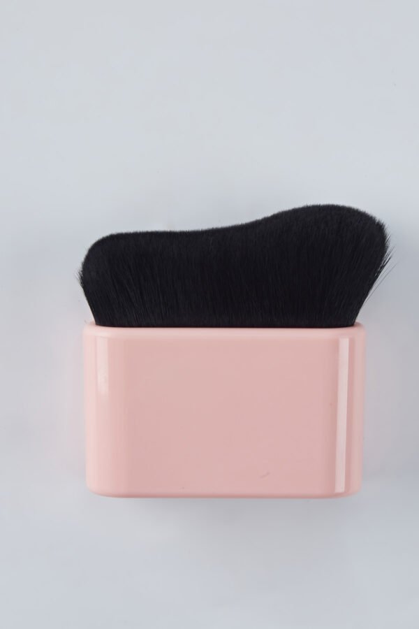 Pink portable foundation brush